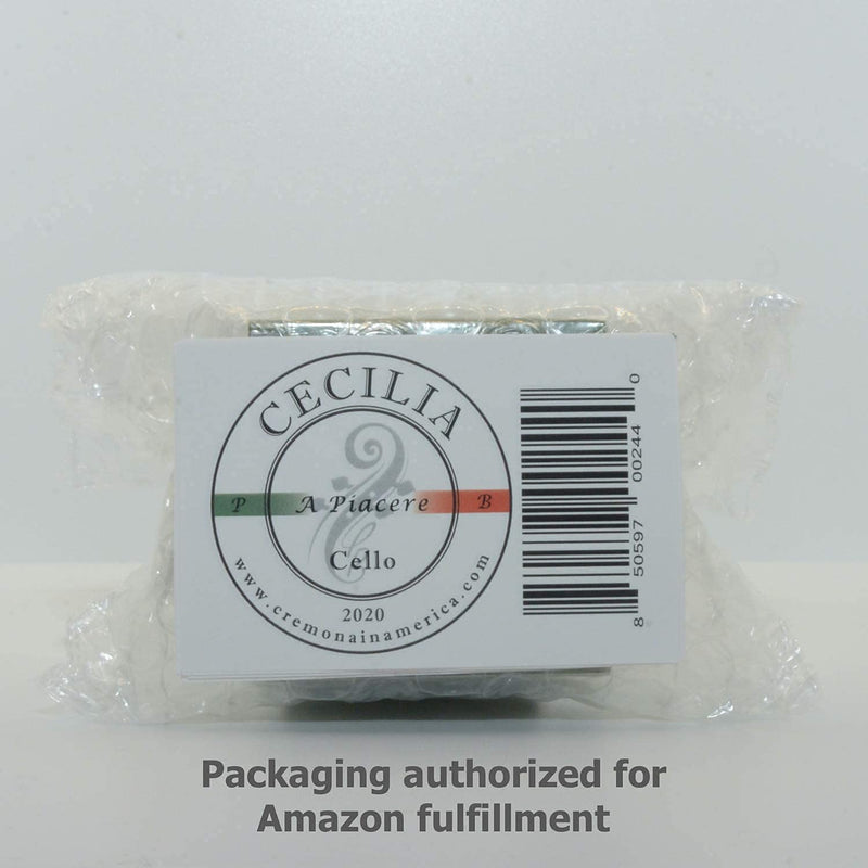 [AUSTRALIA] - CECILIA ‘A Piacere’ Rosin for Cello, Rosin Specially Formulated Cello Rosin for Cello Bows with Included Rosin Spreader (Full Cake) Full Cake 