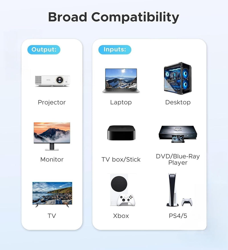 [AUSTRALIA] - HDMI Switch, 4K@60Hz HDMI Switcher 7 in 1 Out with IR Remote, 7 Port HDMI Selector Box Support HDMI2.0, Dolby Vision/Atmos, HDR10 for Box, Switch, PS5/4, Roku, Fire -Stick-Black 4K@60Hz 7 in 1 Out black 