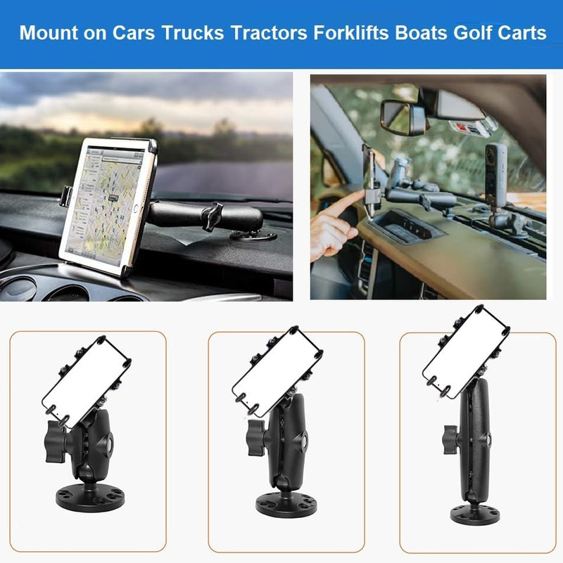 Drill-Down Dash-Board Phone Mount Holder Compatible with Samsung Galaxy S26 S25 S24 S23 S22 and iPhone 17 16 15 pro Max 14 13 12 11 Cell-Phones (5.5'' Length) 5.5'' length