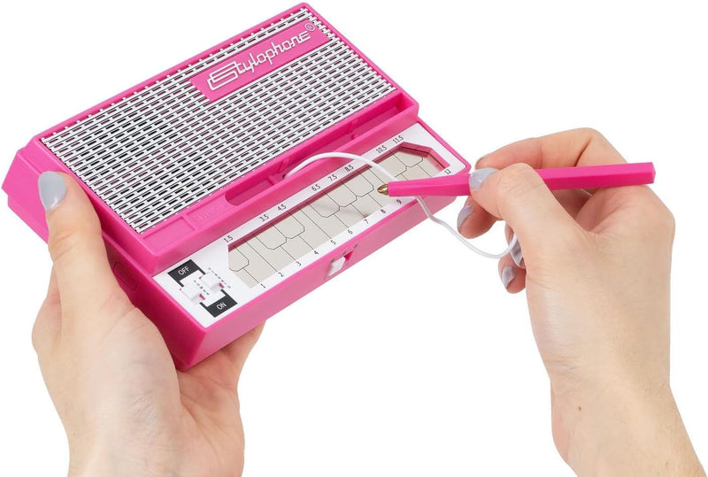 Stylophone Pink - The Original Pocket Electronic Synthesizer - Special Edition | Synth Musical Instrument | Synthesizer Keyboard | Stylophone Instrument