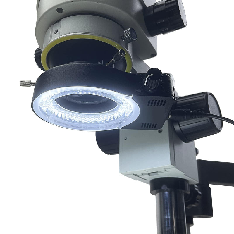 USB LED Ring Light Illuminator, 144 64 LED White Adjustable Lamp for Industry Monocular Binocular Trinocular Stereo Video Lens Microscope & Camera (USB 144 LEDs)… 144 LED