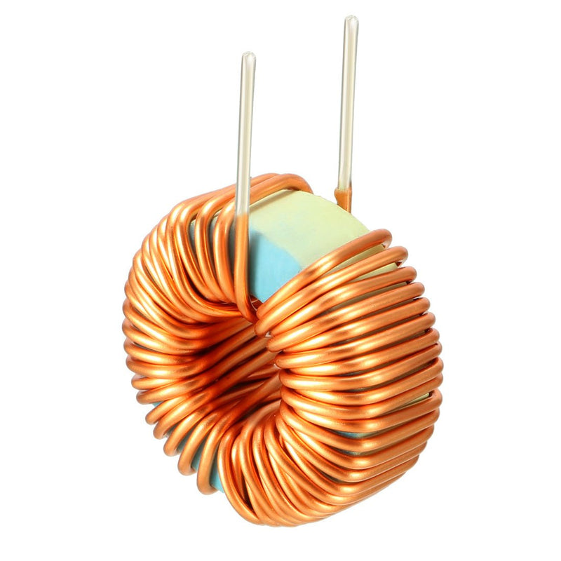 sourcing map 10 Pieces Horizontal Toroid Magnetic Monolayer Wire Inductor 100uH 3A Coil 10Pcs 100uH 3A