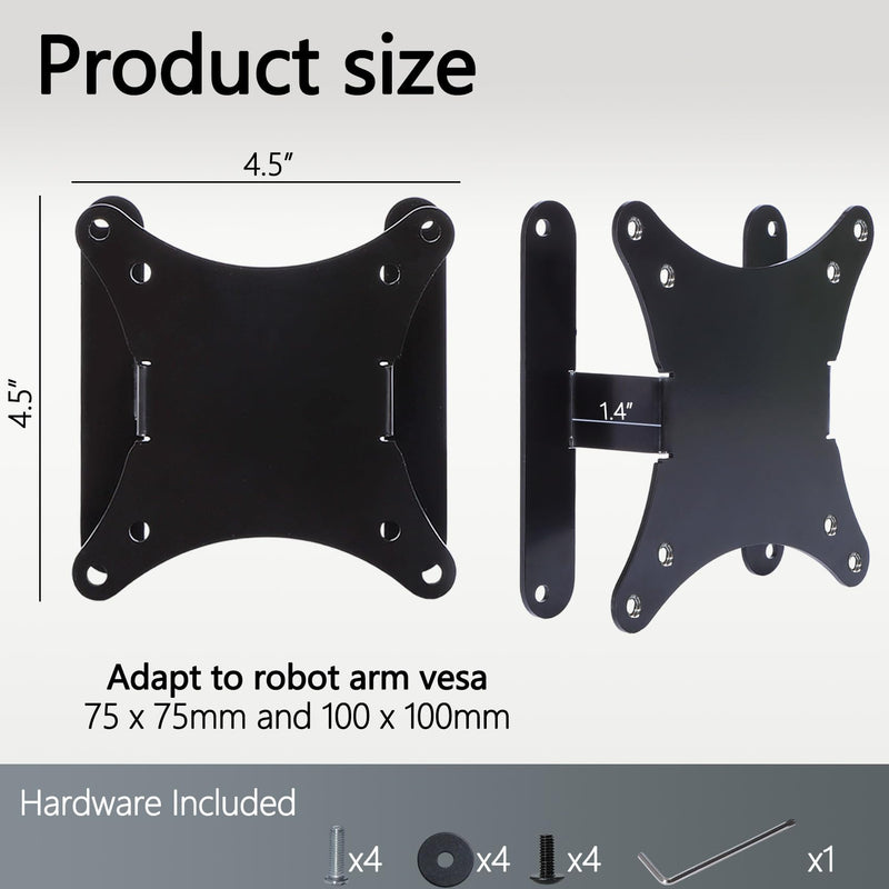 VG27AQ3A VESA Adapter Compatible with ASUS ROG,ProArt and TUF Game Monitor | (Fits VG27AQM5A,VG277Q1A,XG27ACS,VG27WQ3B,VG27AQ,PA248QFV,PG27AQN and more)–75x75 to 100x100 Wall Mount Bracket