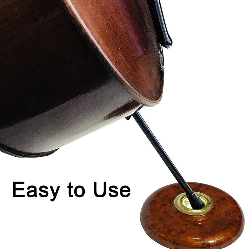 Cello Endpin Anchor Non-slip Stopper Rest Holder Stand Cello Antiskid Device Adjustable Strap with Thick Pad (Cello Bock brown) Cello Bock brown