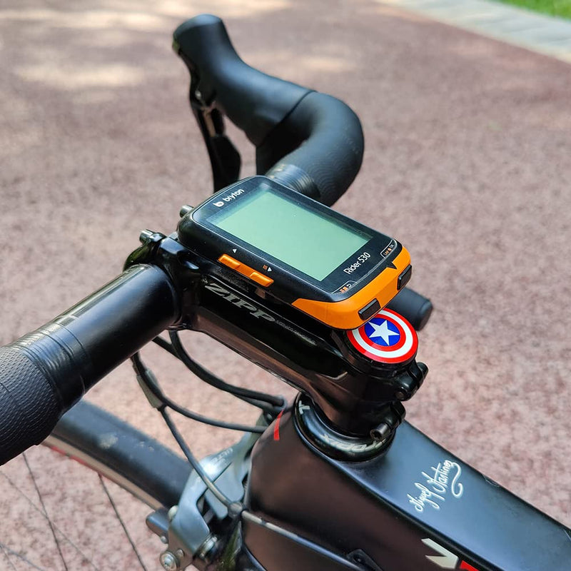 Out Front Road Mountian Bike Stem Handlebar Adjustable Mount for Garmin Edge Wahoo Elemnt Bryton Rider Stages Dash Hammerhead Karoo(Black) Black