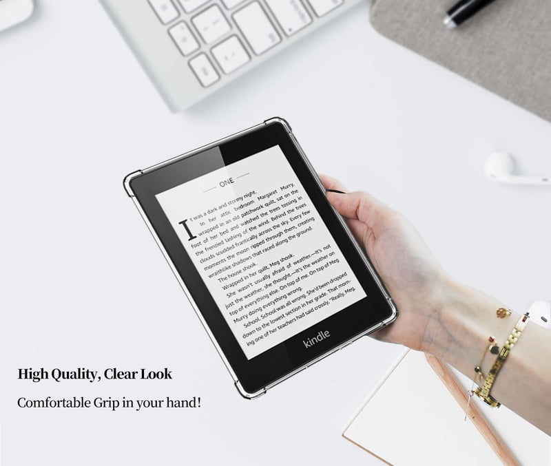 [AUSTRALIA] - Clear Case for 6.8" Kindle Paperwhite 11th Generation 2021 and Signature Edition TPU Back Cover, Bumper Corners Slim Protective Case for 11th Gen Kindle Paperwhite- Transparent (Transparent) 