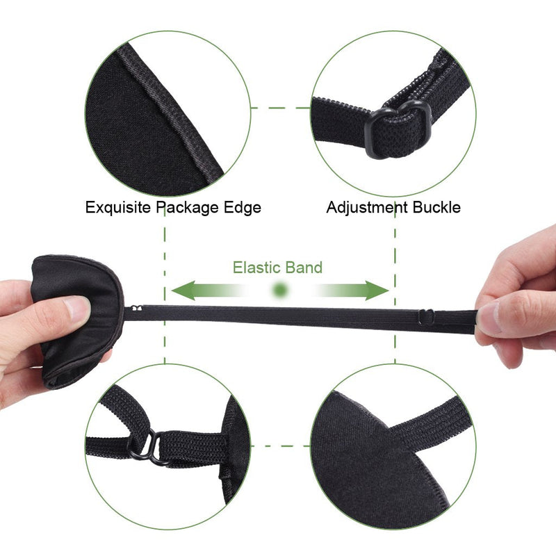 [AUSTRALIA] - Pure Silk Eye Patch For Adults, Amblyopia Obscure Astigmatism Training Strabismus Correction Black 