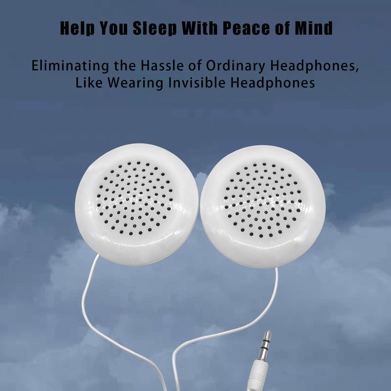 Flylin Pillow Speaker, 3.5mm DIY Portable Mini Speaker Stereo Speakers with 2 Stereo Sound HiFi Speakers for MP3 Phone Portable CD 1