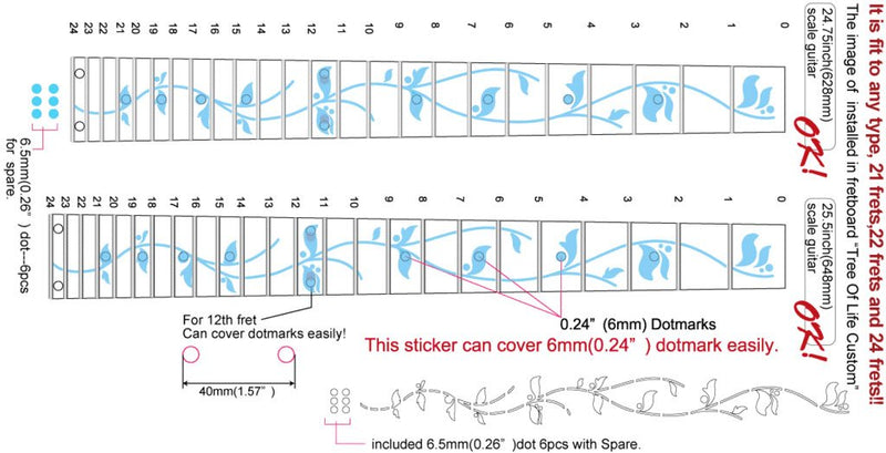 [AUSTRALIA] - Jockomo Tree of Life Custom Guitar Inlay Sticker 