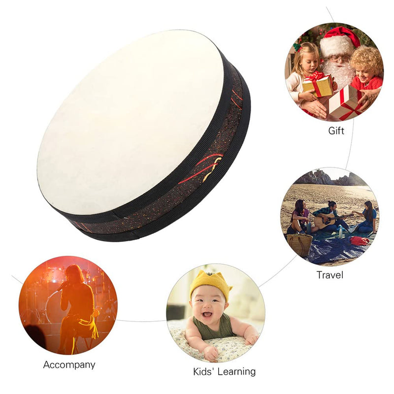 [AUSTRALIA] - Ocean Wave Bead Drum Gentle Sea Sound Musical Instrument 