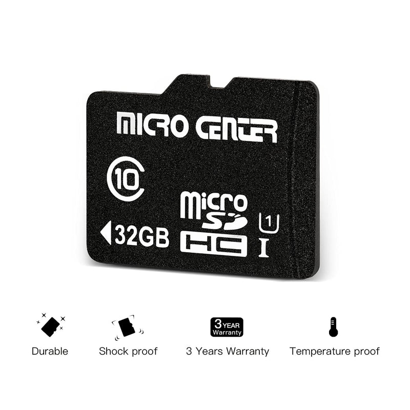 Micro Center 32GB Class 10 Micro SDHC Flash Memory Card with Adapter for Mobile Device Storage Phone, Tablet, Drone & Full HD Video Recording - 80MB/s UHS-I, C10, U1 (5 Pack) 32GB - 5 pack