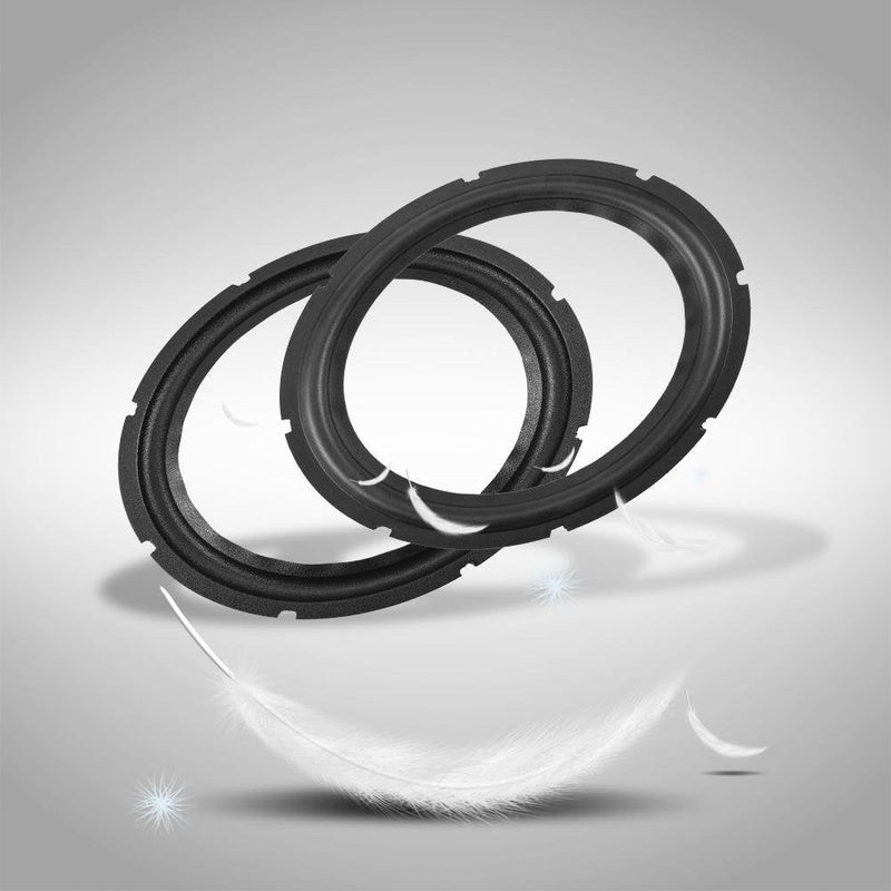 10inch Perforated Speaker Rubber Speaker Subwoofer Surround Rings Replacement Parts for Speaker Repair or DIY(2 pcs) 2 pcs