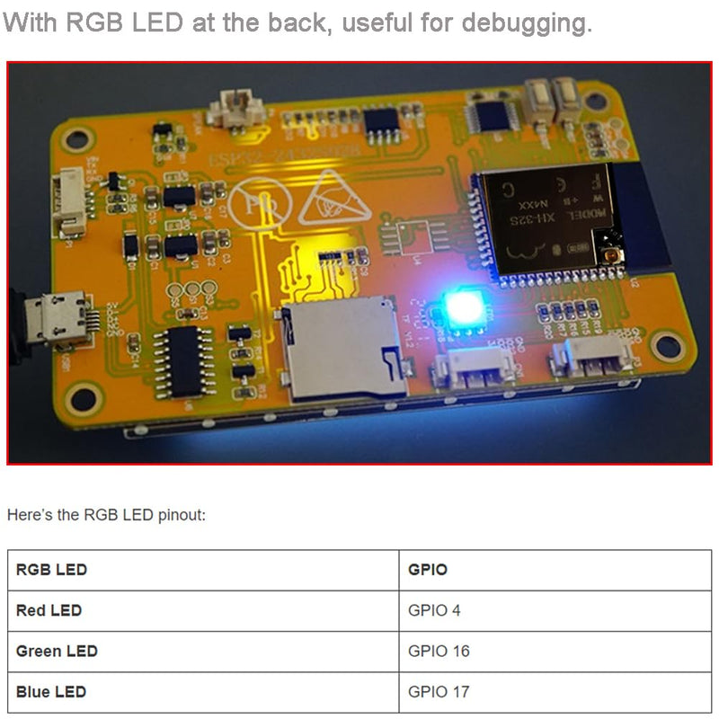 2.8 inch Yellow Display ESP32-2432S028R ESP32 Resistive Touchscreen 240x320 TFT LCD Module ESP 32 Development Board + Acrylic Case for Arduino (Pack of 2)