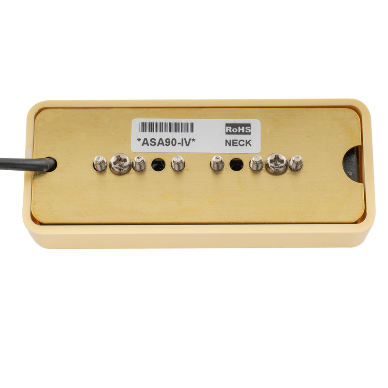 Artec ASA90 Alnico 5 Soapbar Type P90 Single Coil Pickup Electric Guitar Neck Pickup 7.5K, Cream Cream Neck