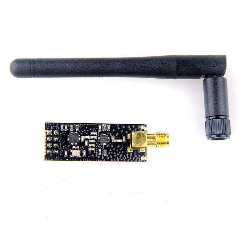 HiLetgo 2pcs NRF24L01+PA+LNA Wireless Transceiver RF Transceiver Module with SMA Antenna 2.4G 1100m Small