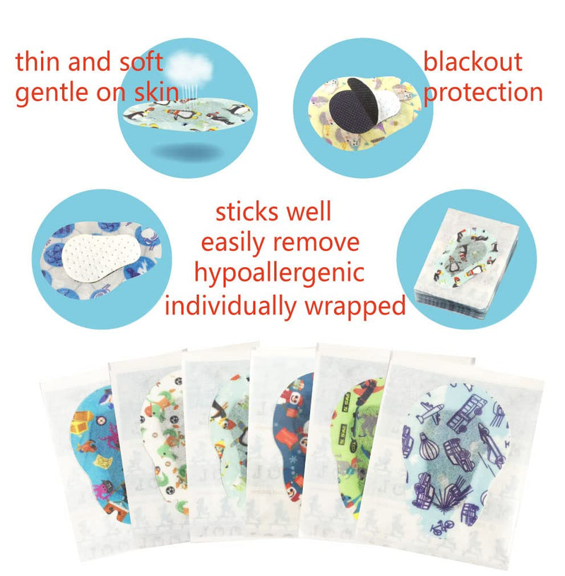 Adhesive Eye Patches for Kids with Lazy Eye, Adhesive Bandages for Amblyopia, 6 Fun Designs for Boys (Regular Size) 33