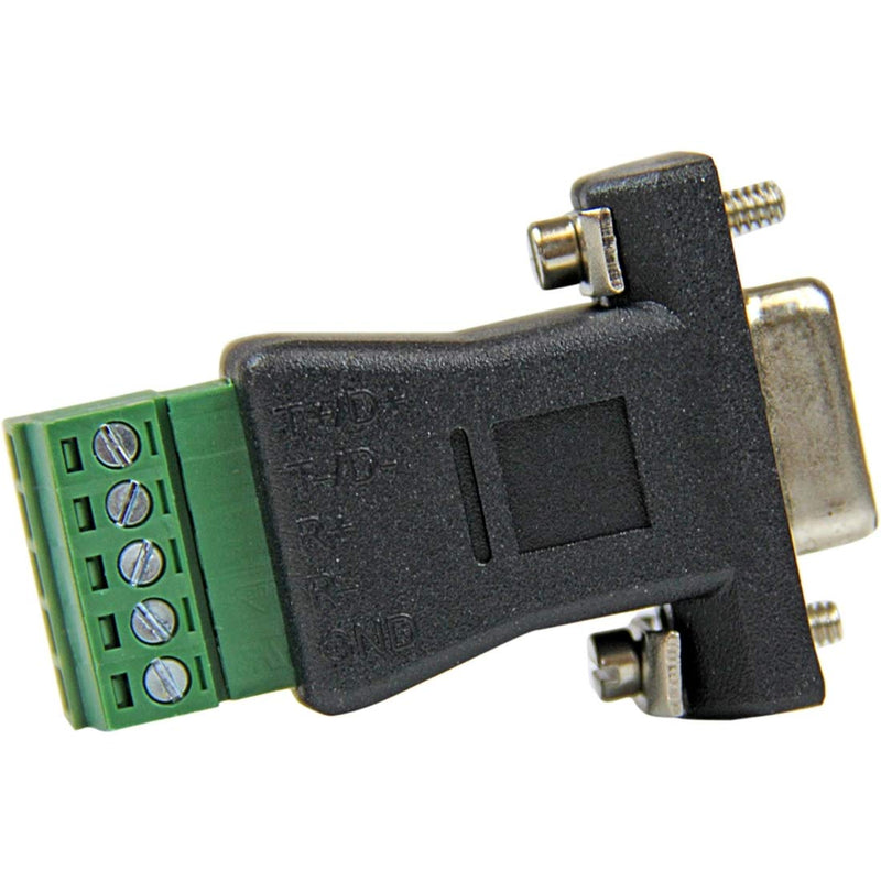 StarTech.com RS422 RS485 Serial DB9 to Terminal Block Adapter - Serial adapter - 5 pin terminal block to DB-9 (M) - black - DB92422