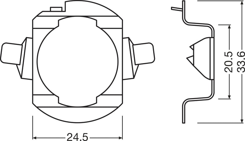 OSRAM LEDriving Adaptor for Night Breaker H7 LED; 64210DA06; Lamp Holder