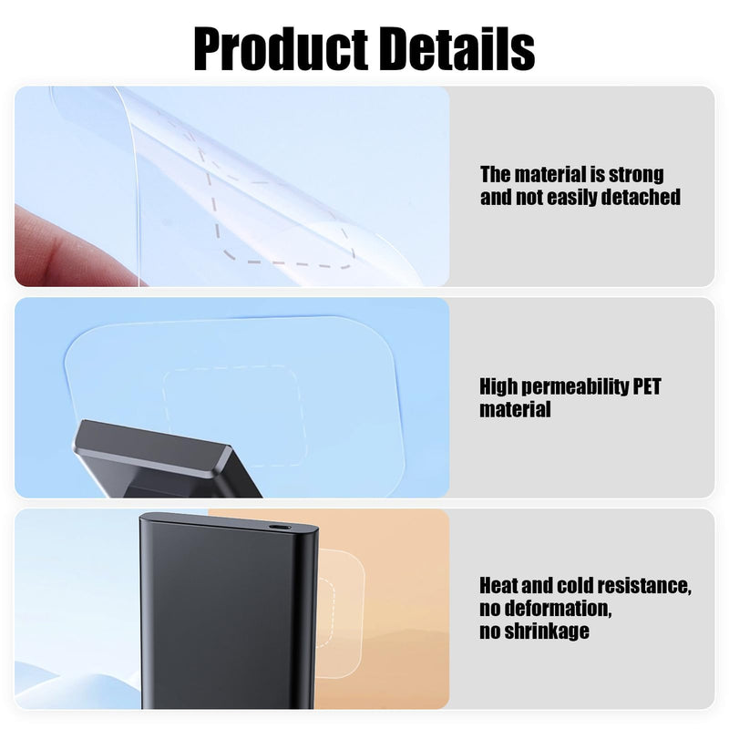 Dashcam Windshield Sticker, Sturdy CAR HUD Screen Sticker Film Easily Prevent Scratching & Falling, Durable and Reusable Windshield Sticker Applicator for Windshield On Dash Cam (8-Pcs) 8-pcs