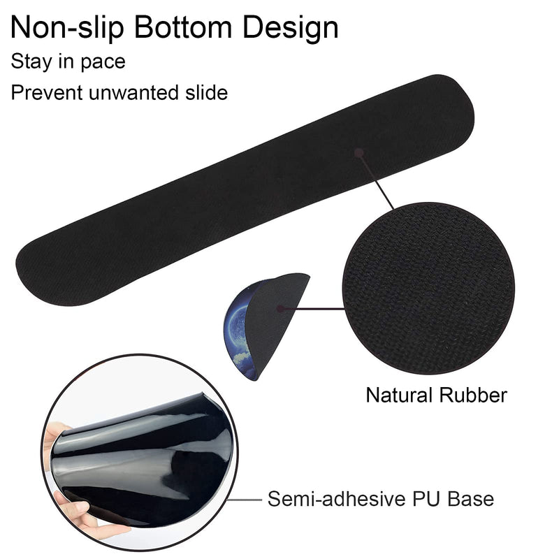 Mouse Pad and Keyboard Wrist Rest Support, with Non-Slip PU Base,Gel Mouse Pad with Coaster,Pain Relief for Gaming, Computer,Office -Sunset Beach B-Sunset Beach