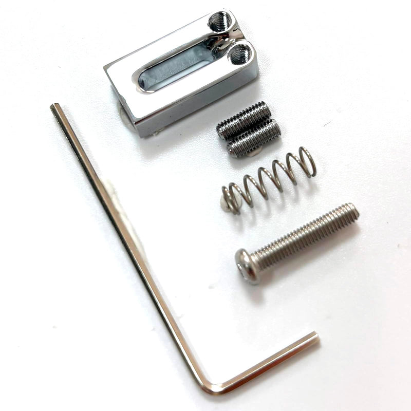 [AUSTRALIA] - Guitar Bridge Saddles 10.5mm Zinc Alloy Electric Guitar Saddles Guitar Tremolo Bridge Saddles for Fender Strat St Tele Telecaster 6 String Electric Guitar Replacement Parts (Bright Chrome） Chrome Light 