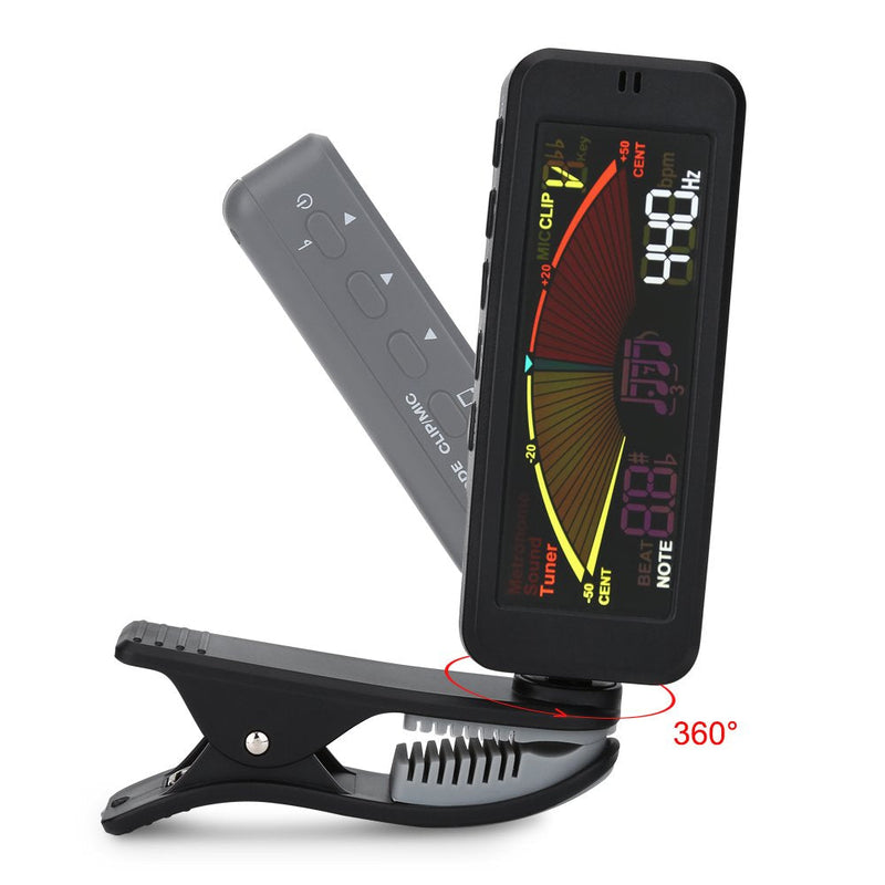 Guitar Tuners, -209 Clip-On Digital Large LCD Display Tuners for Chromatic Guitar Bass Ukulele Violin Tune