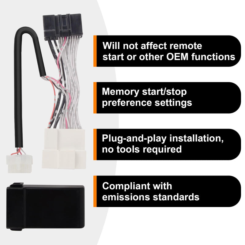 Auto Start Stop Eliminator for 2021-2025 Ford Bronco & 2022 Ford F-150 Raptor, Engine Start-Stop System Bypass, Automatic Stop-Start Canceller (Note:No fit Bronco Sport and Bronco Badlands) fit bronco & 2022 F-150 Raptor