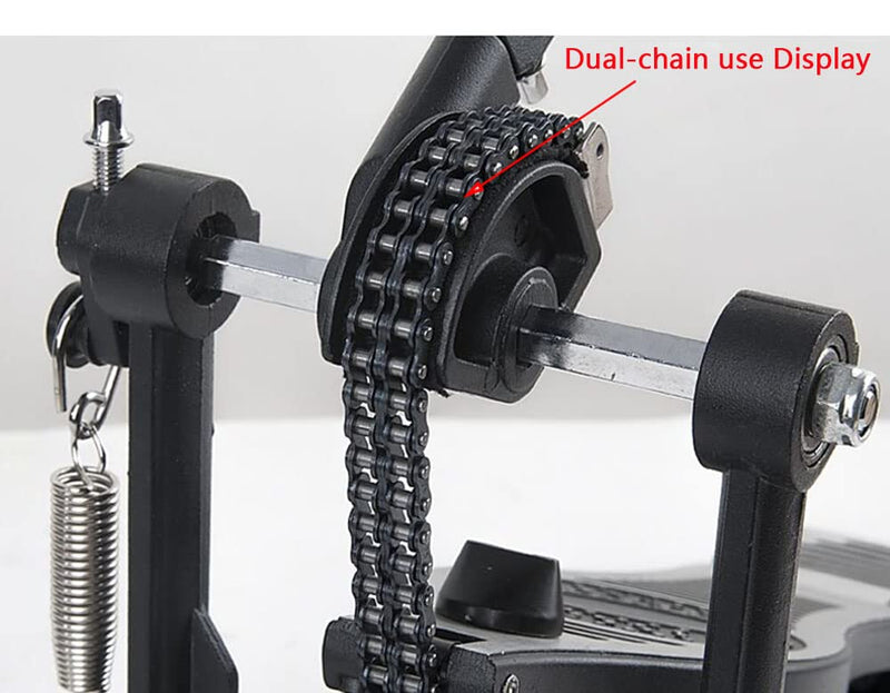 Bass Drum Foot Pedal Chain Assembly Percussion Instrument Parts Double Chain Drive for Intense Play