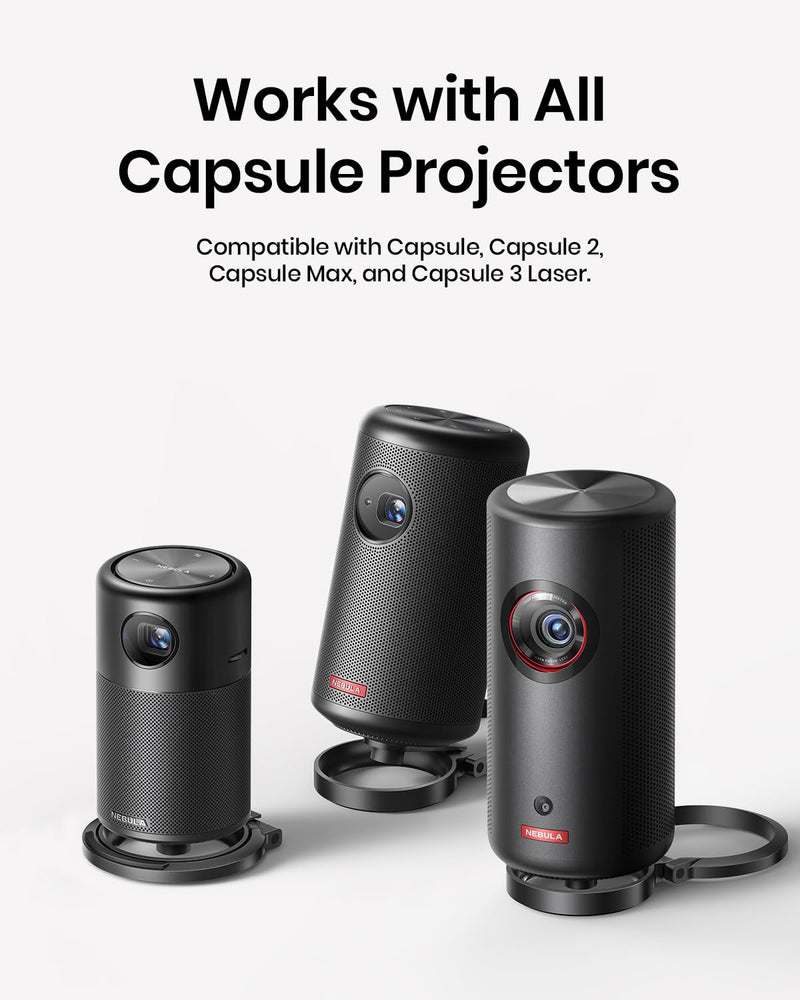 [AUSTRALIA] - NEBULA Projector Foldable Stand, Ultra-Compact Desktop Stand with Easy Setup and 180-Degree Rotation, for Capsule 3, Capsule 3 Laser, Capsule Air, Fits in Official Travel Case(Only Stand) 