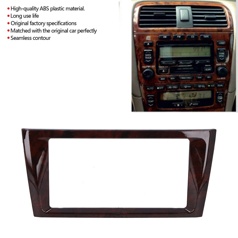 Aramox Car Radio Fascia, 2-Din ABS Stereo Navigation Panel Kit Frame for Avalon 2000-2004, Black Dashboard Installation Kit