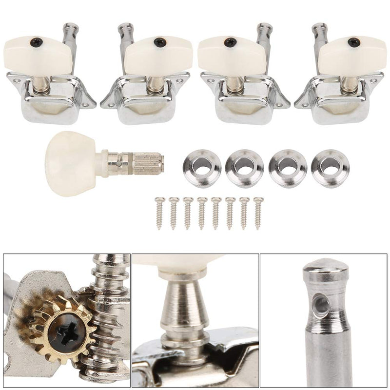 [AUSTRALIA] - Tuning Pegs, Banjo Head Tuning Knob Semi Closed String 4+1 Musical Instrument Accessories Banjo Tuners 