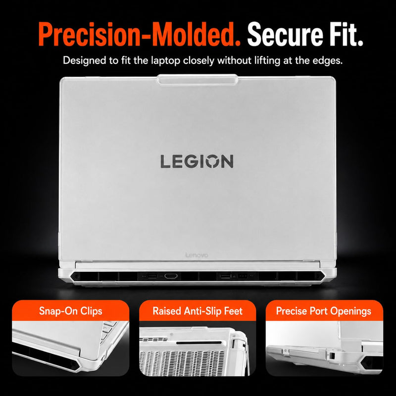 Laptop Case Set for 2026 Legion 5i/5a Gen 11 Intel/AMD (15″) | 4-piece set with frosted PC shells to help reduce scratches and wear, vented bottom, keyboard cover and screen protector