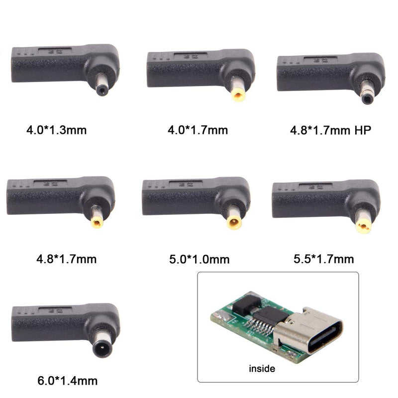 CY USB 3.1 Type C USB-C to DC 4.5mmx3.0mm Adapter Emulator Trigger 90 Degree Angled
