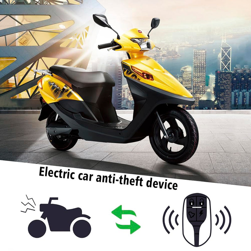 Garneck 1 Set Car Keyless Entry System Anti-Theft Motorcycle Alarm Electric Car Remote Alarm for Electric Car Motorcycle Bike Security Alarm