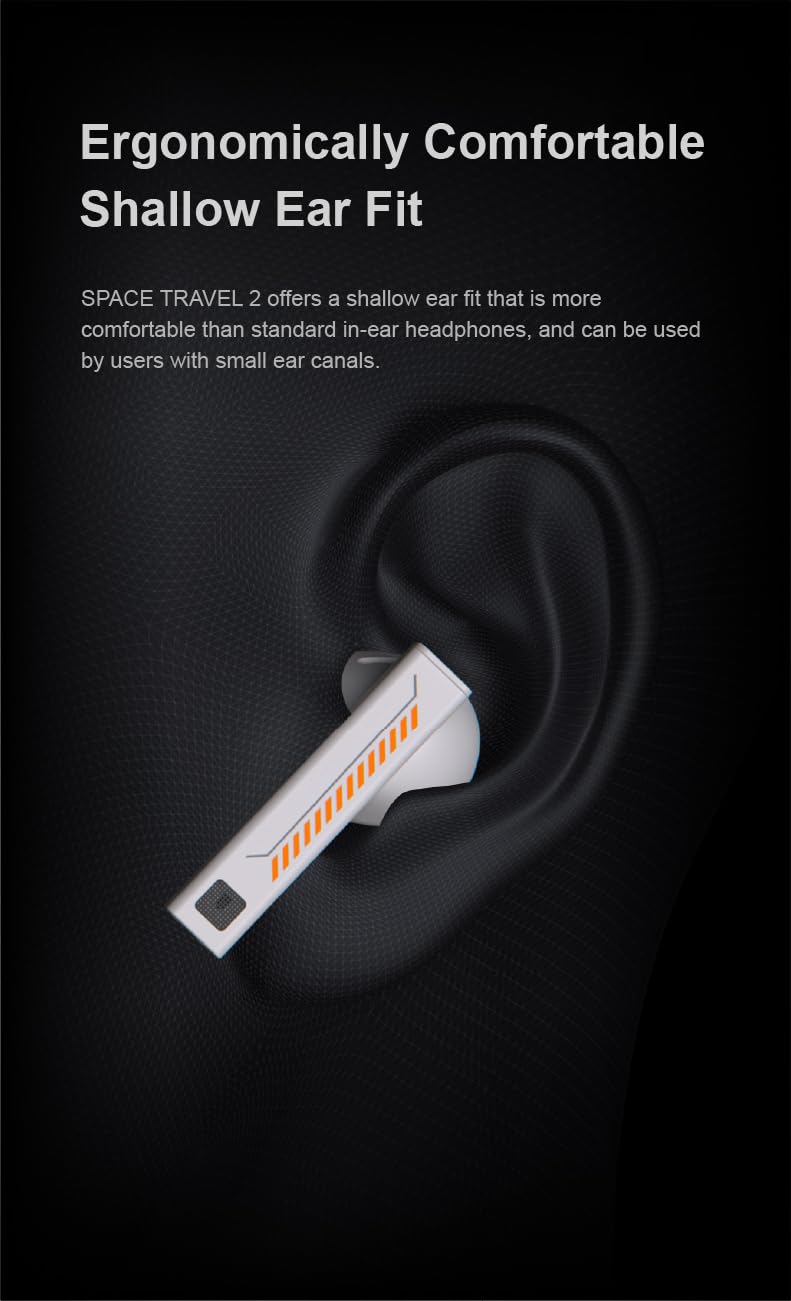 Moondrop Space Travel 2+Magnetic Protective case HiFi Noise-Canceling TWS wiress Earphone Bluetooth 6.0 ANC Low-Latency Game Mode