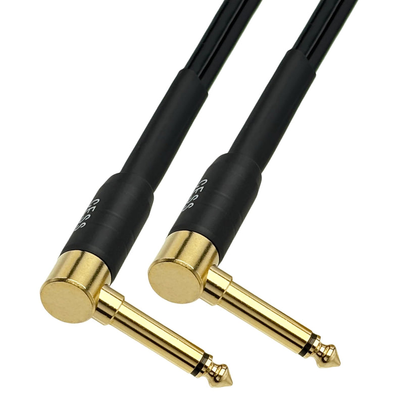 [AUSTRALIA] - CESS-133-6f Right-Angle 6.35mm 1/4 Inch TS Plug to Speakon Plug Speaker Cable, 2 Channel, Durable Heat-Shrink Protected Metal Housing (6 Feet) 6 Feet 