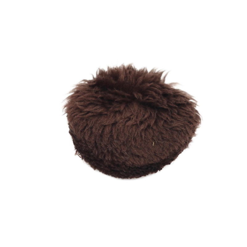 URSA Plush Circles - 5mm length short fur LAV covers. Reusable & Super Soft. 25mm Diameter (100x Circles, Brown) 100x Circles