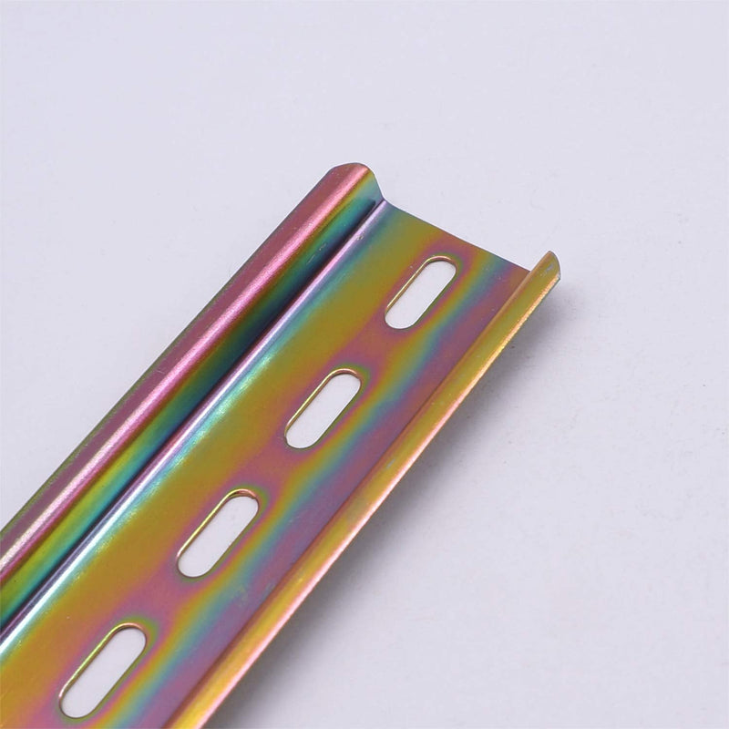 Taiss 3 pieces 30 cm DIN rail high-quality colour steel DIN rail, for distribution cabinet control cabinet, 35 mm wide, 7.5 mm high, 300 mm long, 300 mm / 12 inch G