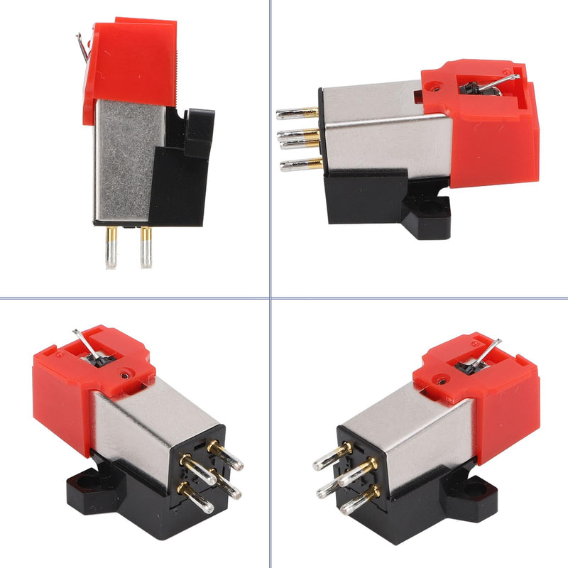 Dual Magnet Cartridge,Dual Moving Magnet Phono Cartridge AT91R with Aluminum Cantilever, Double V Magnet Design, 20-20000Hz Frequency Range