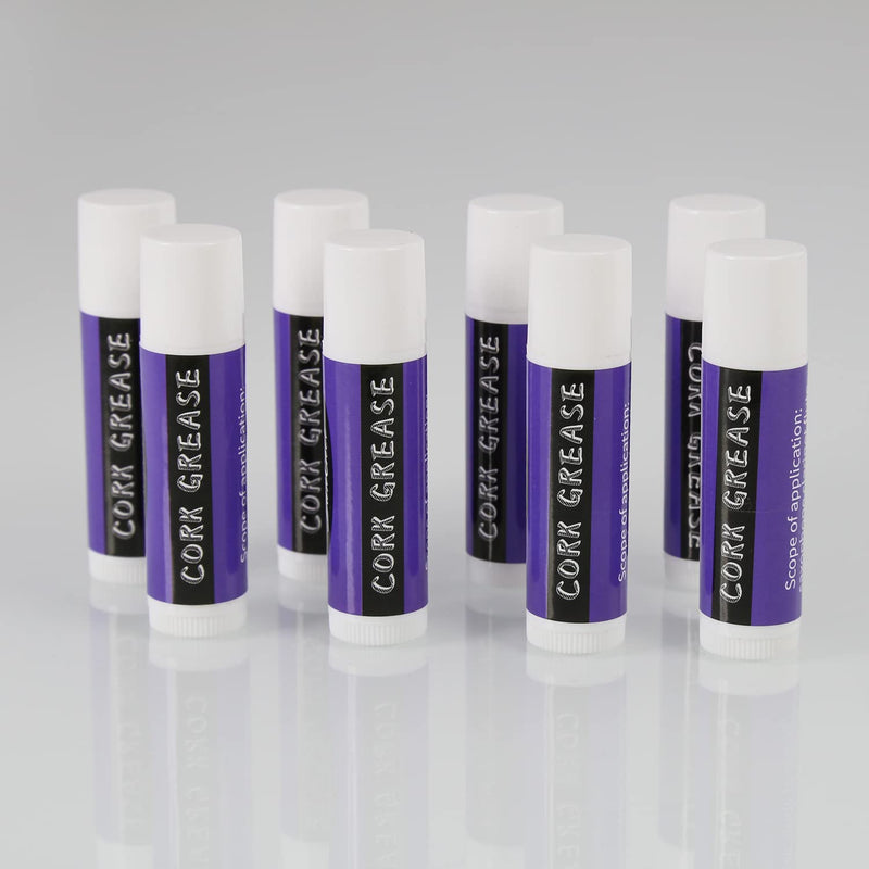 8 Piece Saxophone Clarinet Cork Grease, Lubricating Tube Cleaning Care Product for Clarinets, Saxophones, Oboes, Flutes, Bass Clarinets, Etc.