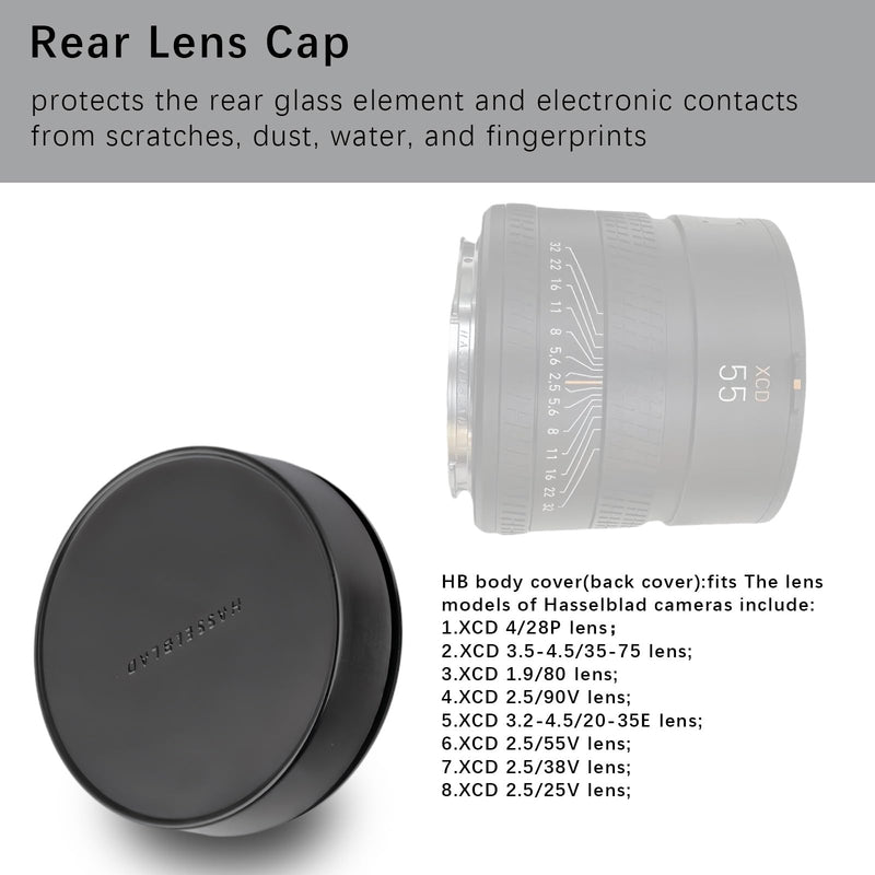 [AUSTRALIA] - Camera Body and Rear Lens caps,Compatible with for Hasselblad HB V C/CF Body and Lenses HB Camera Body 