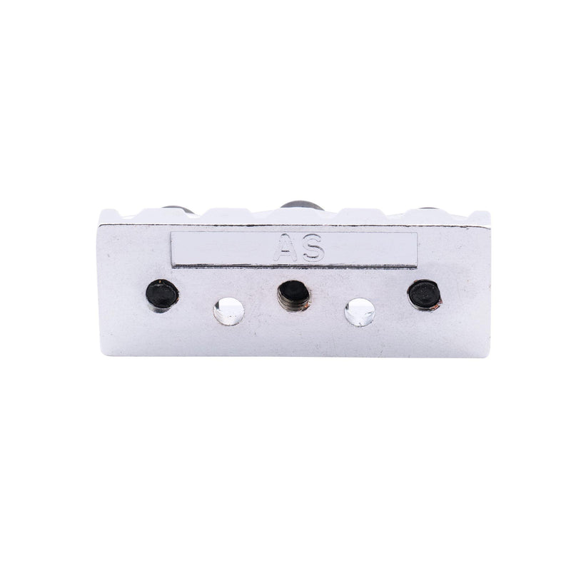 Musiclily 42mm Guitar Metal Locking Nut String Lock for Floyd Rose Style Electric Guitar Double Locking Tremolo System, Chrome