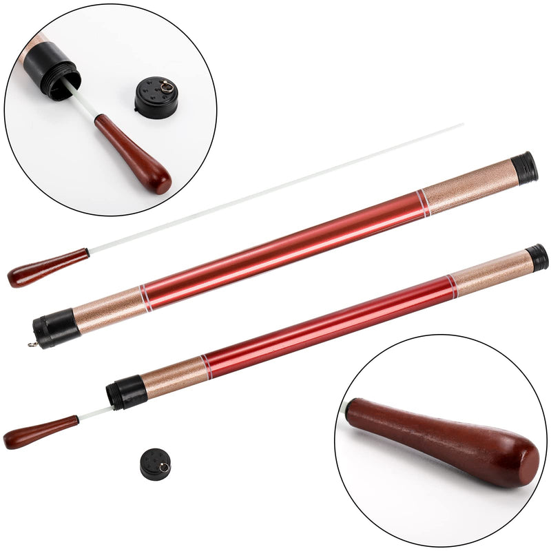 Foraineam 2 Pack Music Baton Conductor Batons Rosewood Handle Orchestra Baton Musical Conducting Batons with Baton Case for Choral Symphony Concert