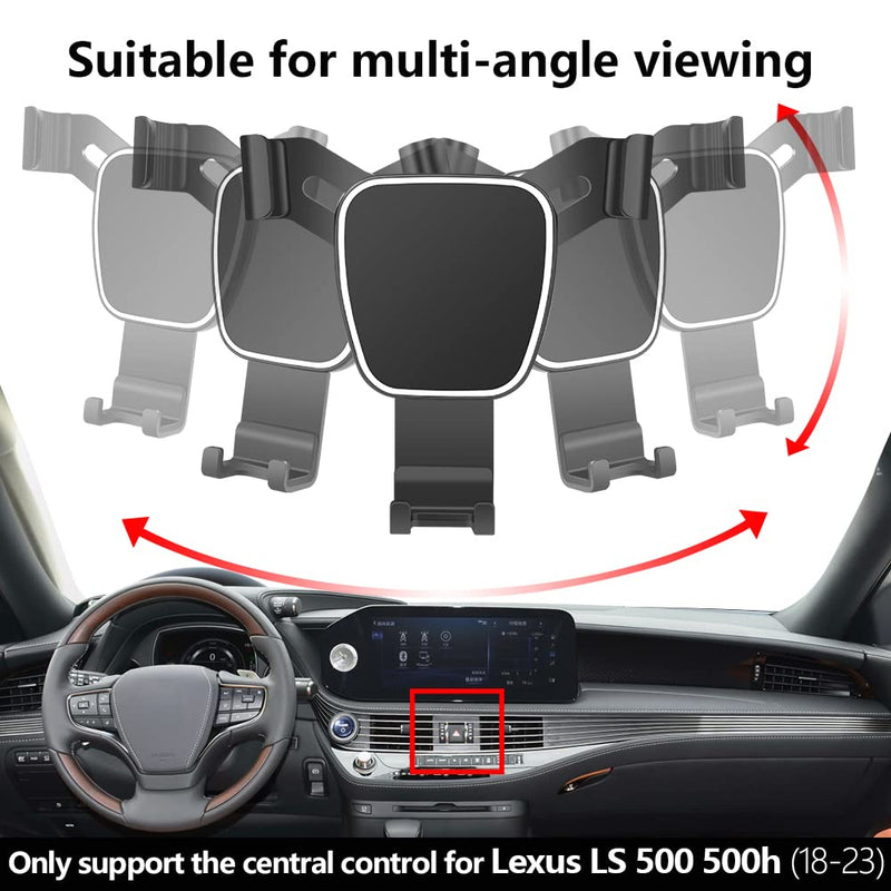 Car Phone Holder for Lexus LS 500 500h 2018-2026 Auto Accessories Navigation Bracket Interior Decoration Mobile Cell Phone Mount