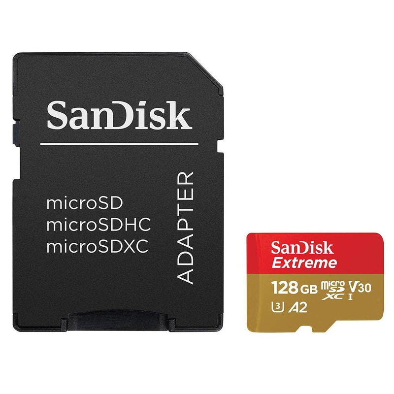 SanDisk Extreme 128 GB microSDXC, SDSQXA1-128G-AN6MA