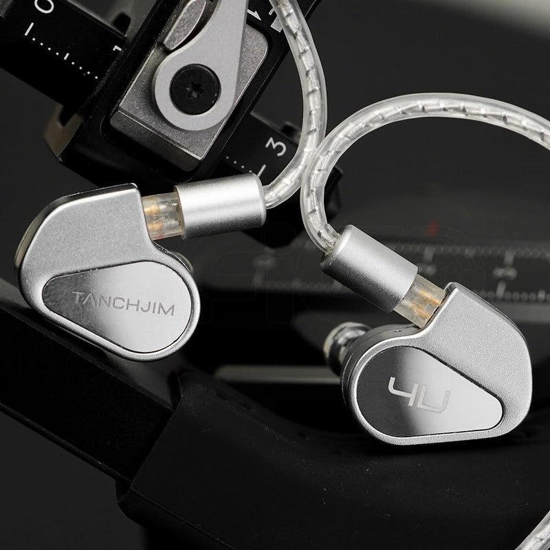HiFiGo TANCHJlM 4U DMT-4Ultra in-Ear Monitors, Double-Chamber Dynamic Driver IEM Earphones with 4-Level Adjustable Circuit Filter System (4U)