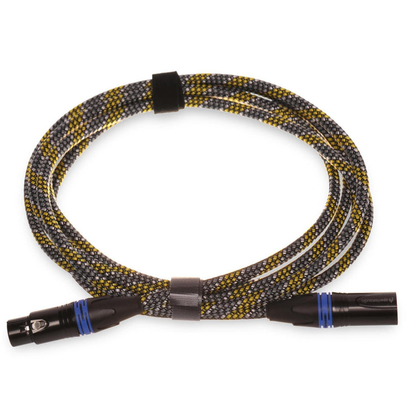 Aperion Audio Premium Balanced XLR Cables for High-End Audio/Home Theater Systems, Pure Copper Connectors and Heavy-Duty Shield - XLR Male to XLR Female (Single) (9FT) 9FT