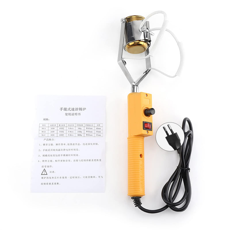 [AUSTRALIA] - Naroote Portable Soldering Crucible, 180W Electric Powered Melting Tin Soldering Crucible, Tin Melting Pot with Temperature Manipulation, Lead Melting Pot (180 180 W, europäischer Standard 220 V 
