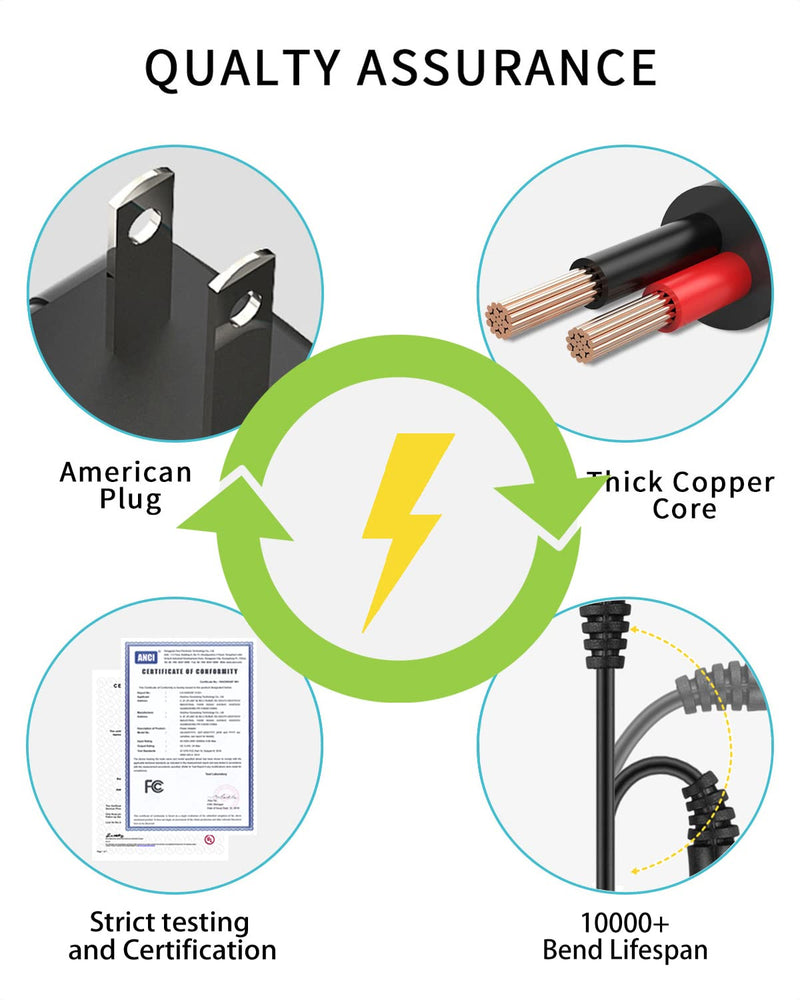 12V 1A Adapter Power Supply [12 Volts 1 Amps] 100V~240V AC to DC Plug 5.5 x 2.1mm & 2.5mm for 12volt 100mA 200mA 300mA 400mA 500mA 600mA 800mA 900mA 1000mA Equipment, Extra Long 6ft Cord