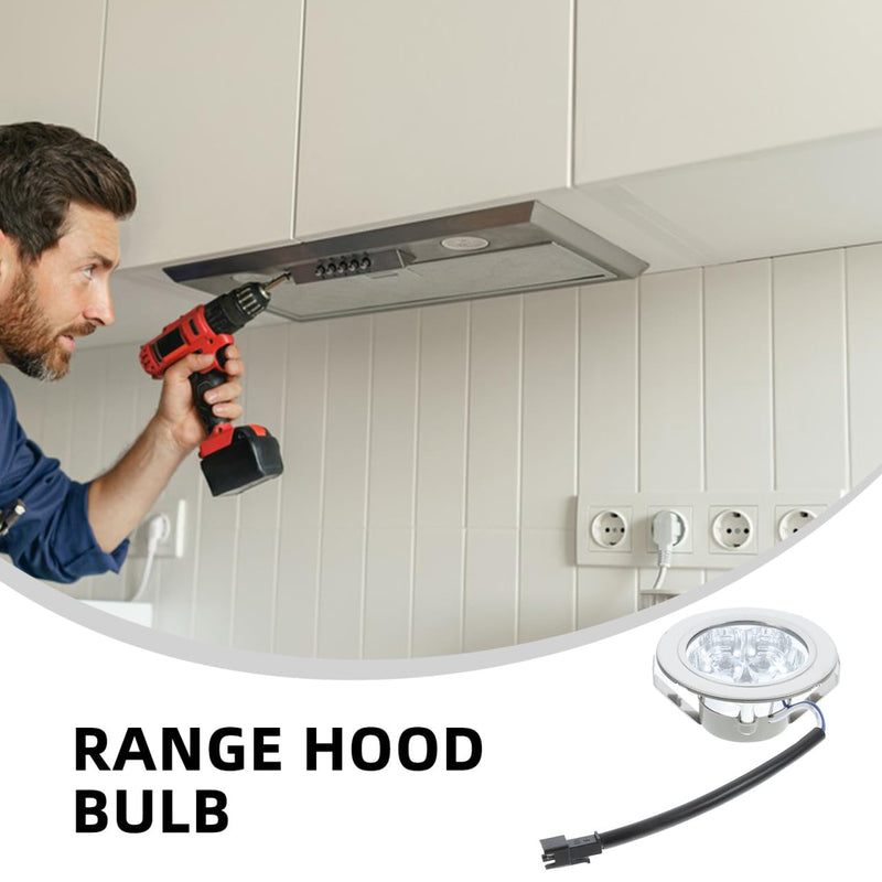 BUGUUYO Cooker Hood Light Fridge Lamp Cooker Hood Lamp LED Bulb Cooker Hood Cool Kitchen Light LED Rechargeable Light Bulb Kitchen Stove Lights Plastic Silver